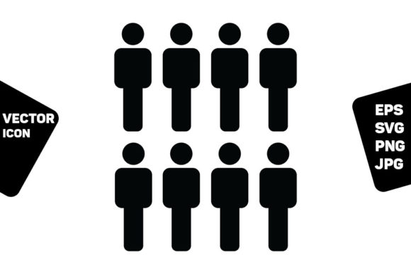 Business People Icon Vector Male Group: Practical Applications for Modern Design