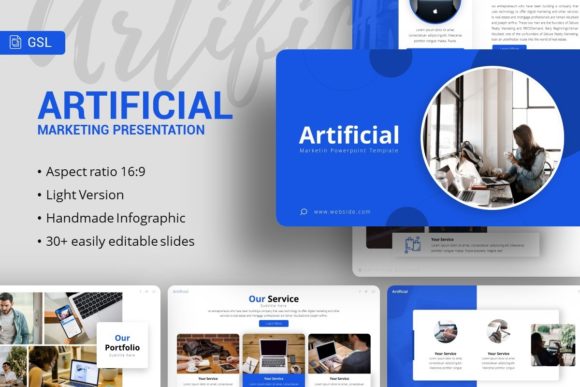 Evaluating the Artificial Google Slides Template for Business Presentations