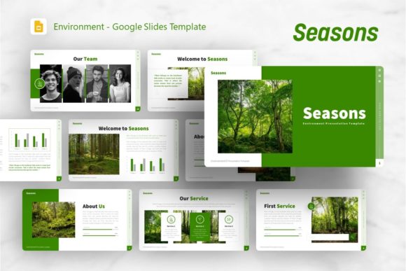 Evaluating the Google Slides Template - Seasons for Professional Presentations