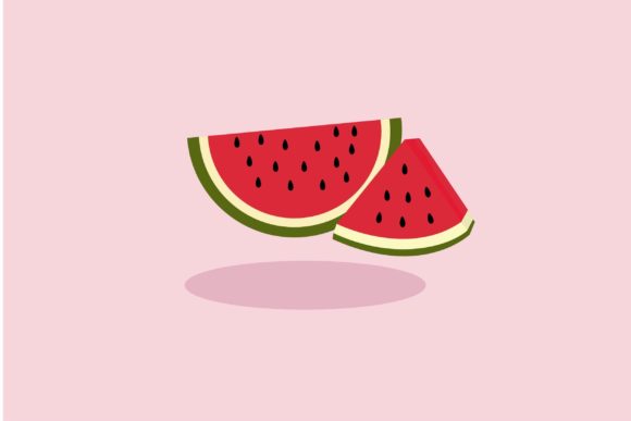 Flat Icon - Watermelon: Elevating Visual Communication in Modern Design