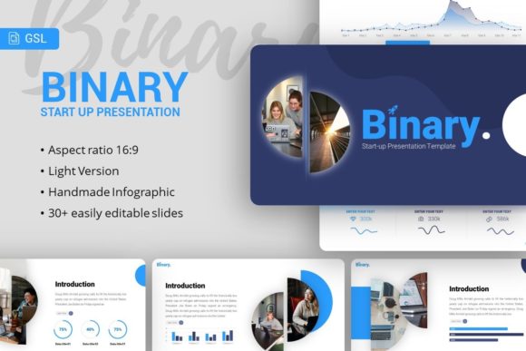 Google Slides Template - Binary: Elevating Modern Visual Communication