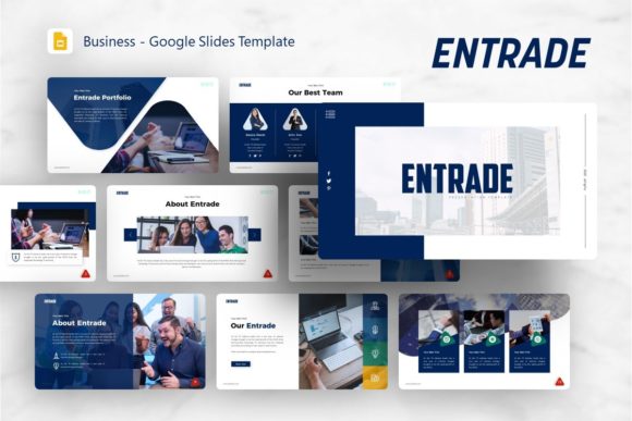 Google Slides Template - Entrade: Streamlining Professional Presentation Workflows