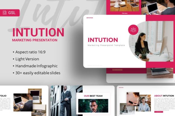 Google Slides Template - Intution: Elevate Your Deck