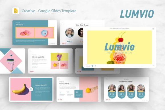 Google Slides Template - Lumvio: Elevating Modern Visual Storytelling