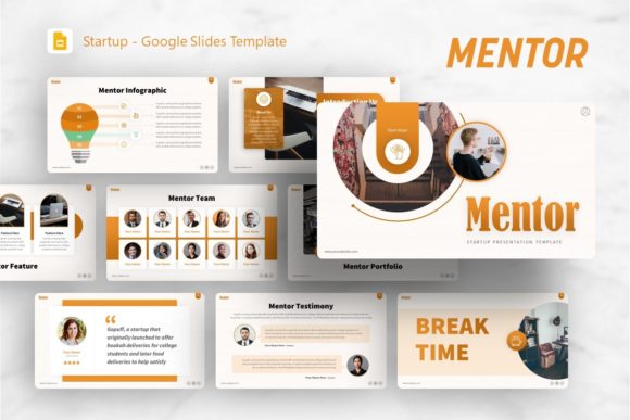 Google Slides Template - Mentor: A Versatile Foundation for Startup and Business Presentations