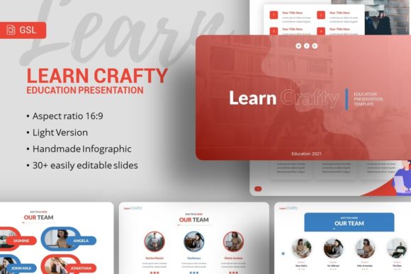 Learn Crafty: A Versatile Google Slides Template
