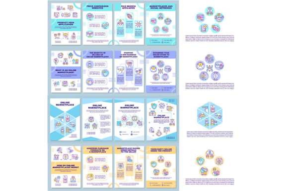 Online Marketplace Brochure Template Set
