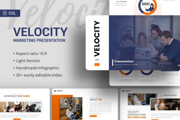 Velocity: A Modern Google Slides Template
